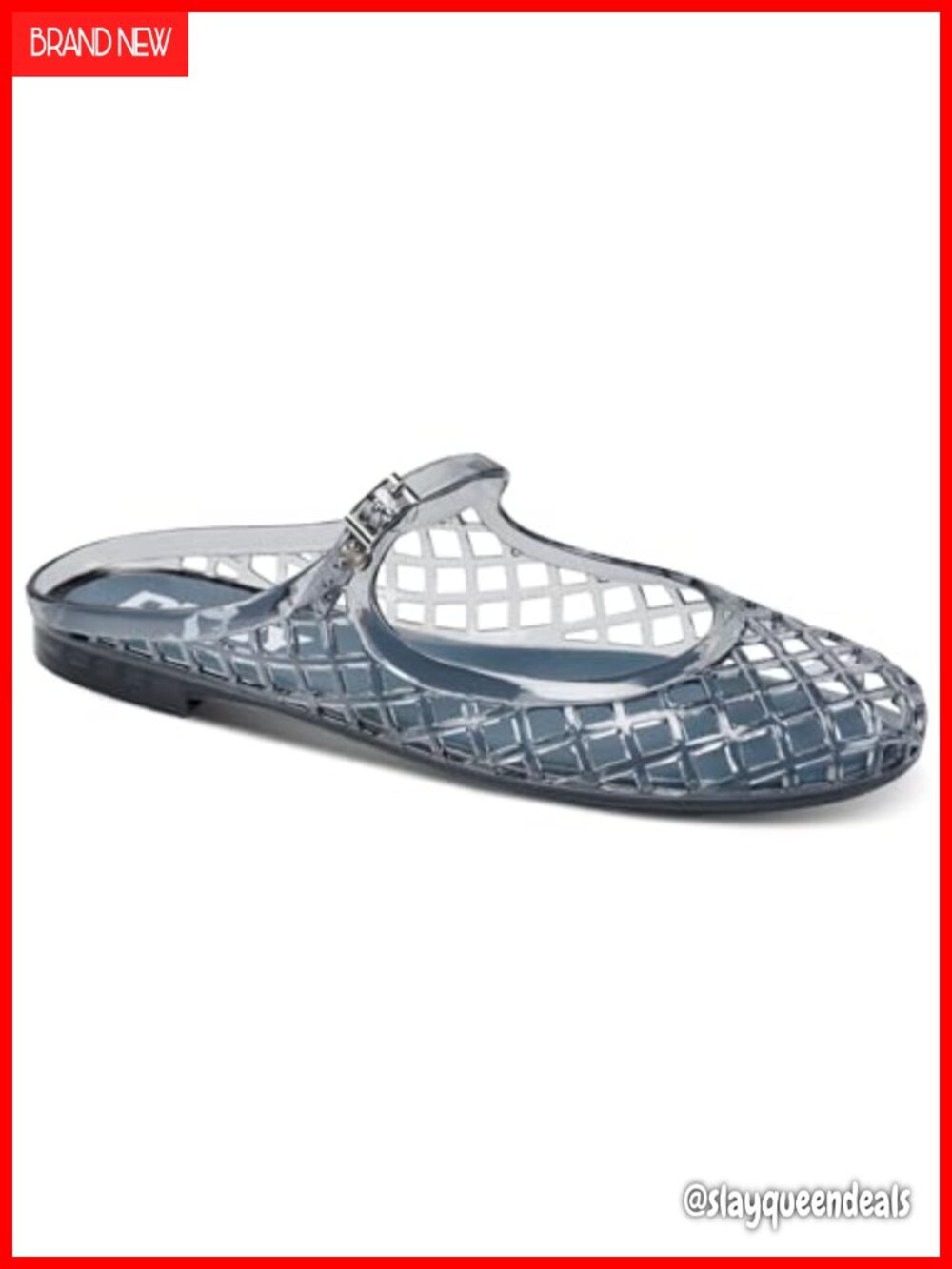 Mary Jane Jelly Ballet Flat Rubber Sole Buckle Closure Comfortable Casual